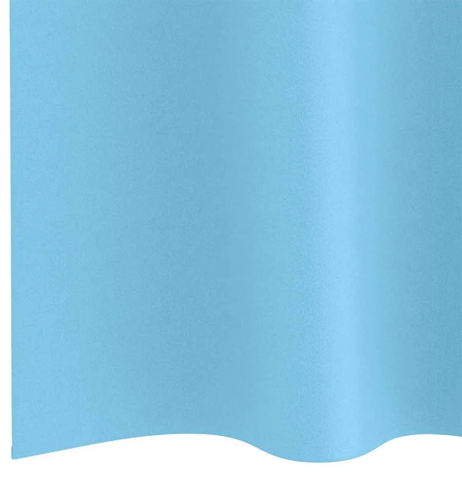 Függönyök függönyökkel 2 pcs Világos kék 260x140cm Poliészter