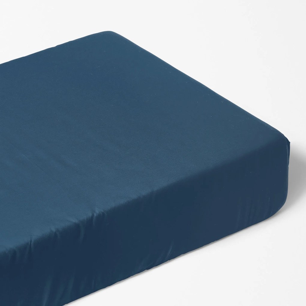 Goldea pamut gumis lepedő - tengerészkék 120 x 200 cm