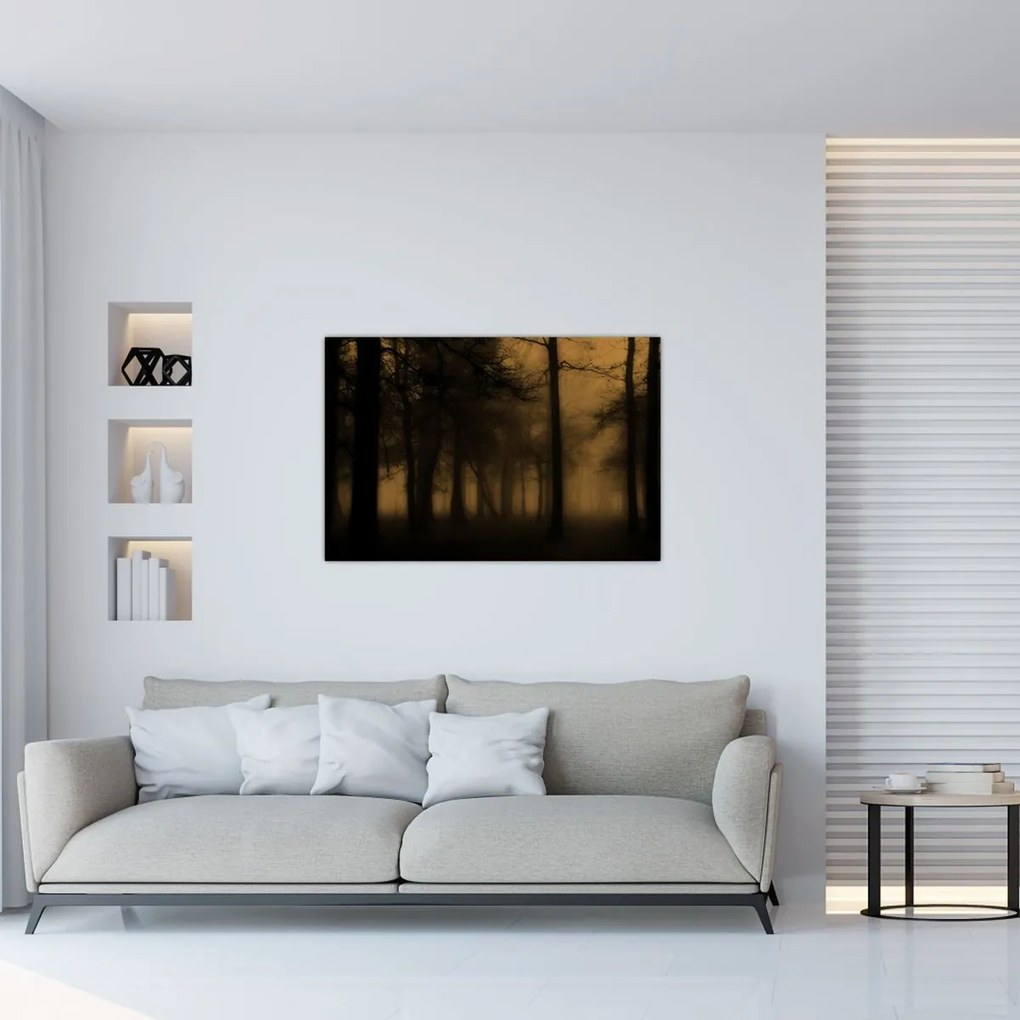 Kép - Sötét erdő (90x60 cm)