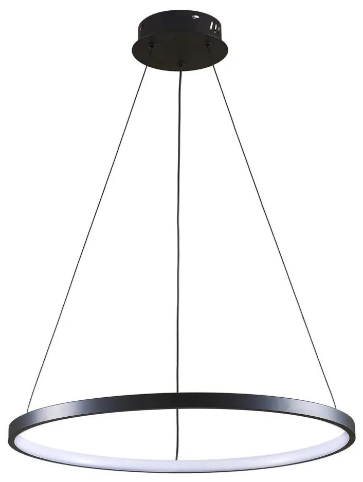 LED Csillár zsinóron LEA LED/20W/230V 4000K átm. 50 cm fekete