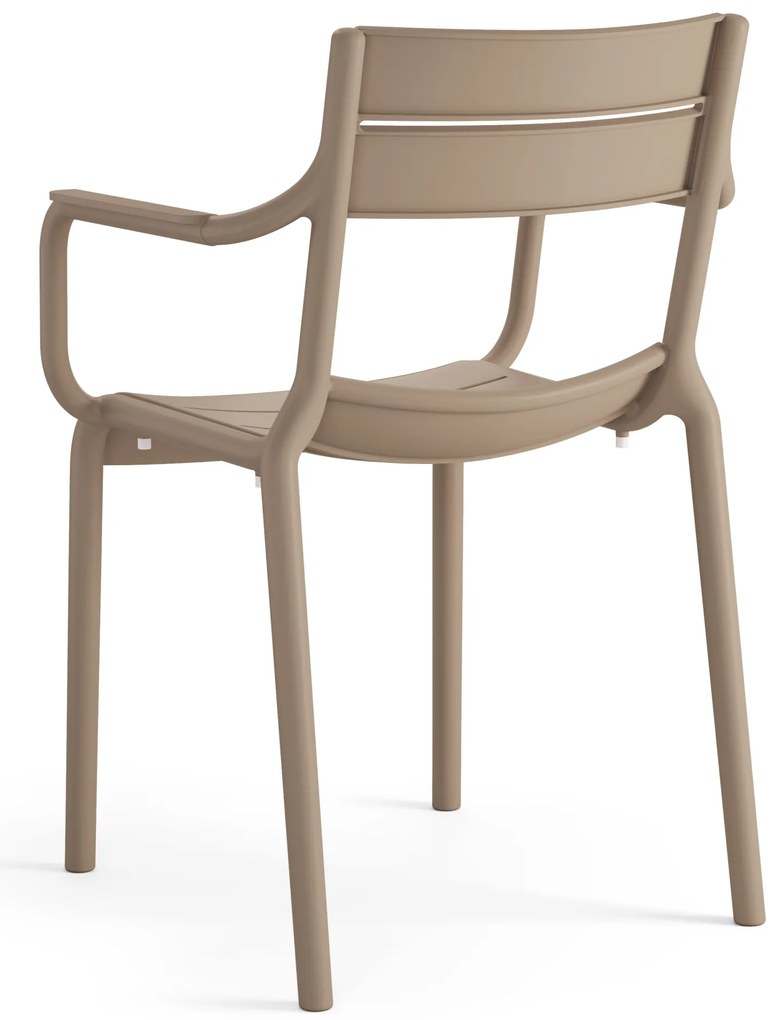 MAZZONI EXPORT LUSSO Beige - MODERN SZÉK KONYHÁBA KERTBE KÁVÉZÓBA (RAKÁSOLHATÓ)
