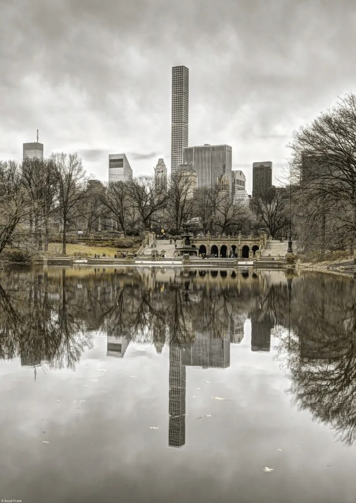 Poszter 29,7x42cm Alsó-Manhattan panoráma a Central Park 2-ből, Assaf Frank