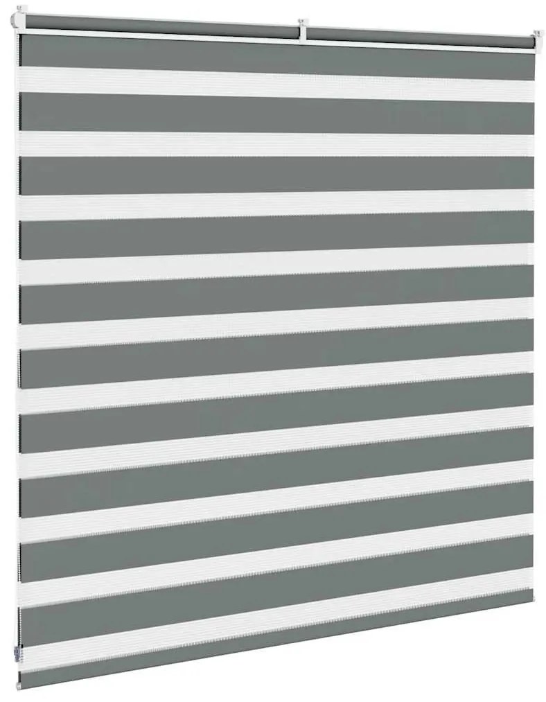 zebrafüggönnyel sötét szürke szövetszélesség 135,9cm poliészter
