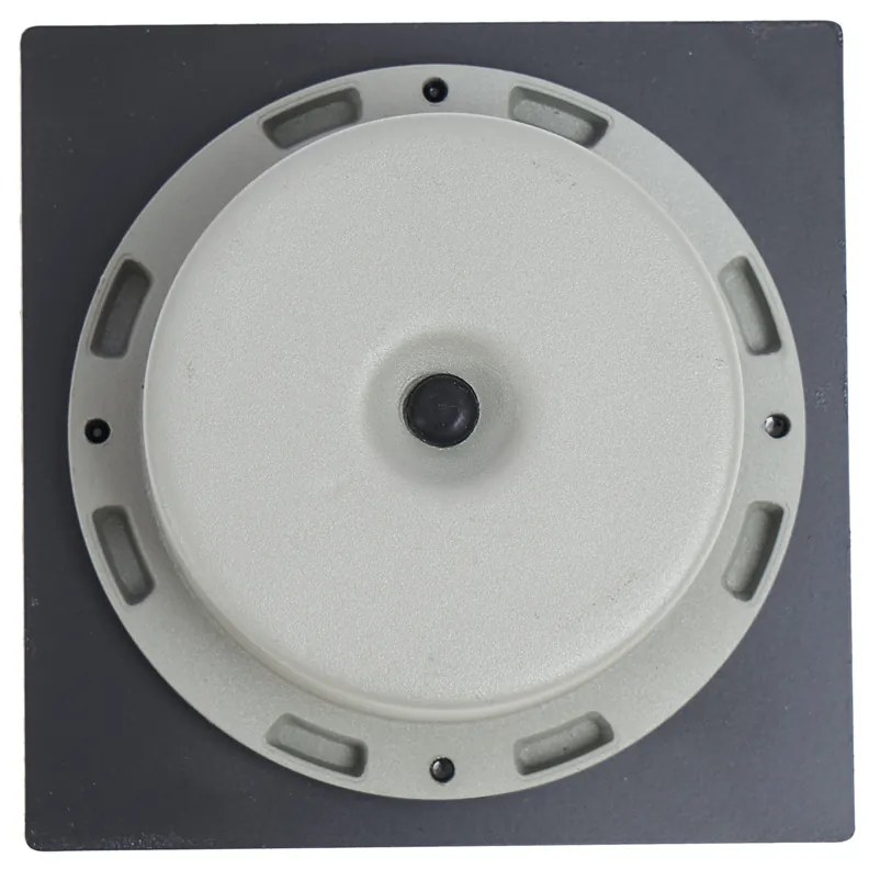 6 darabos fekete négyzet alakú földbe süllyeszthető spotlámpa szett LED-del IP65 Solar - Terry