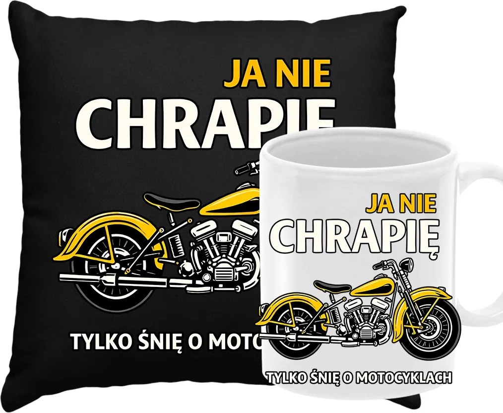 Párna Bögre Szett Születésnapi Ajándék Vicces Motoros