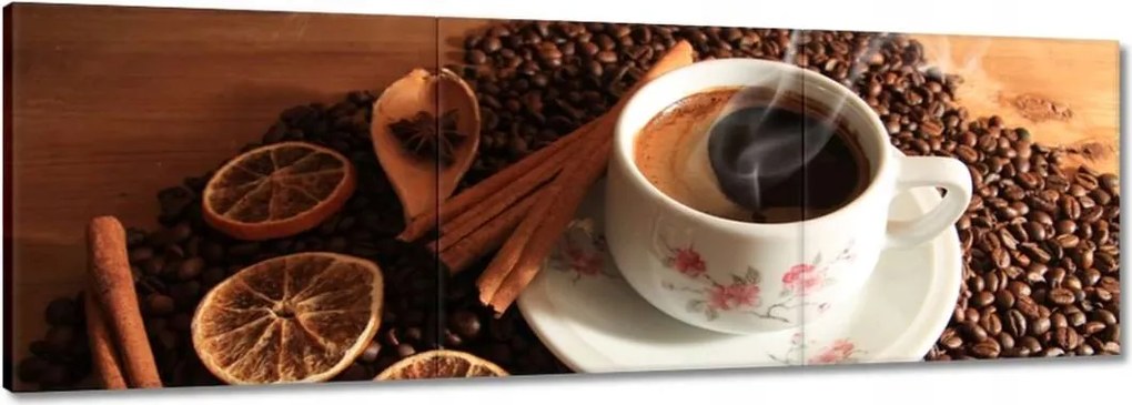 Vászonkép 120x40 Kávé bottal