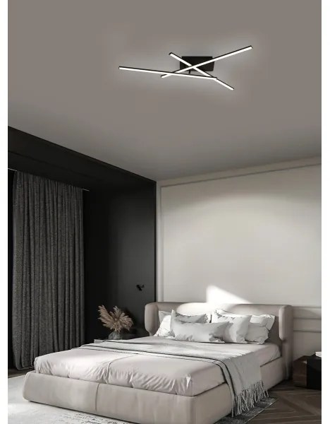 Brilagi - LED mennyezeti lámpatest STRIPES LED/30W/230V fekete