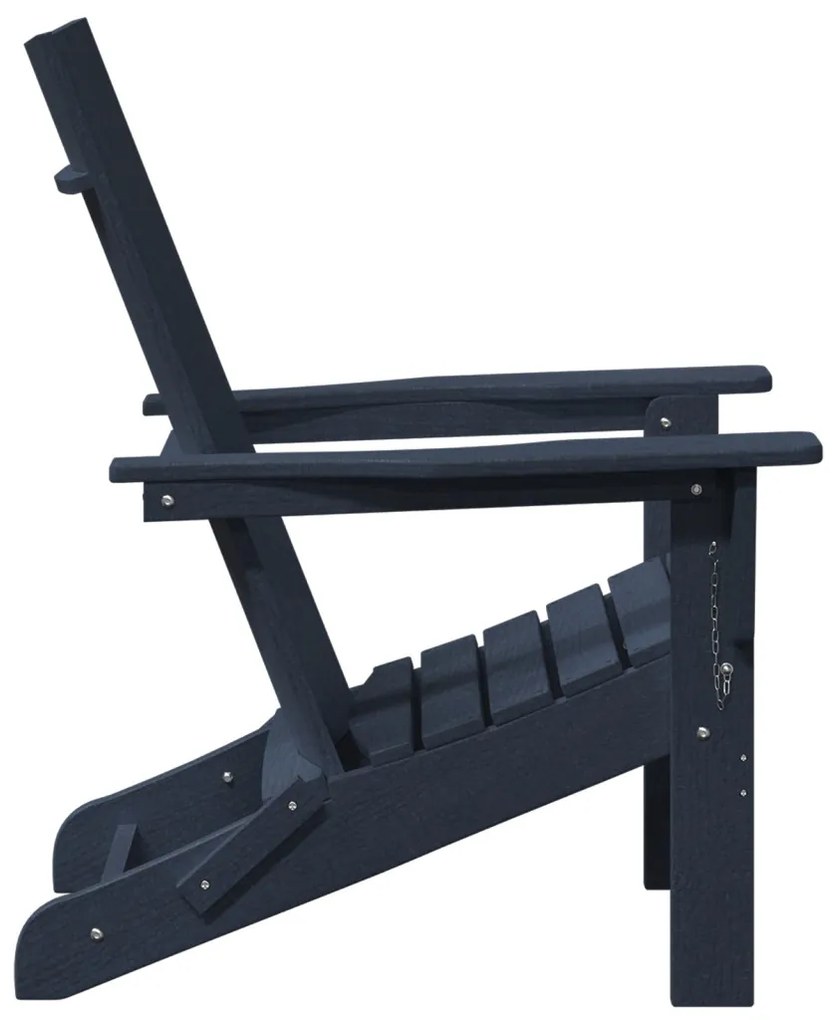 összecsukható Adirondack szék tengerészkék 74.5x80.5x90 cm HDPE