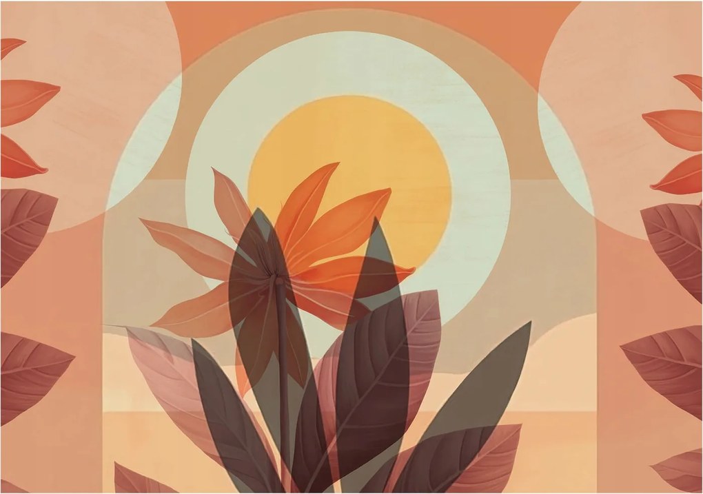 Fali fotótapéta Étkezőbe Virágos absztrakt 312x219