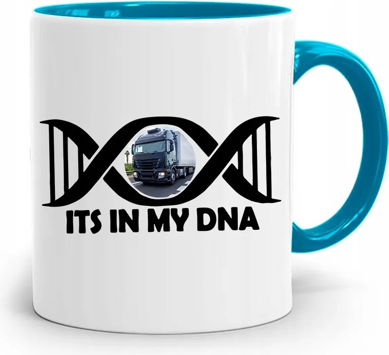 Kamionsofőrnek Tira Bögre Kék Ajándék fényképes nyomattal