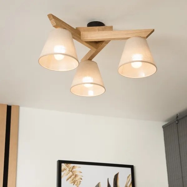 Mennyezeti csillár ANTONIO 3xE14/40W/230V tölgy