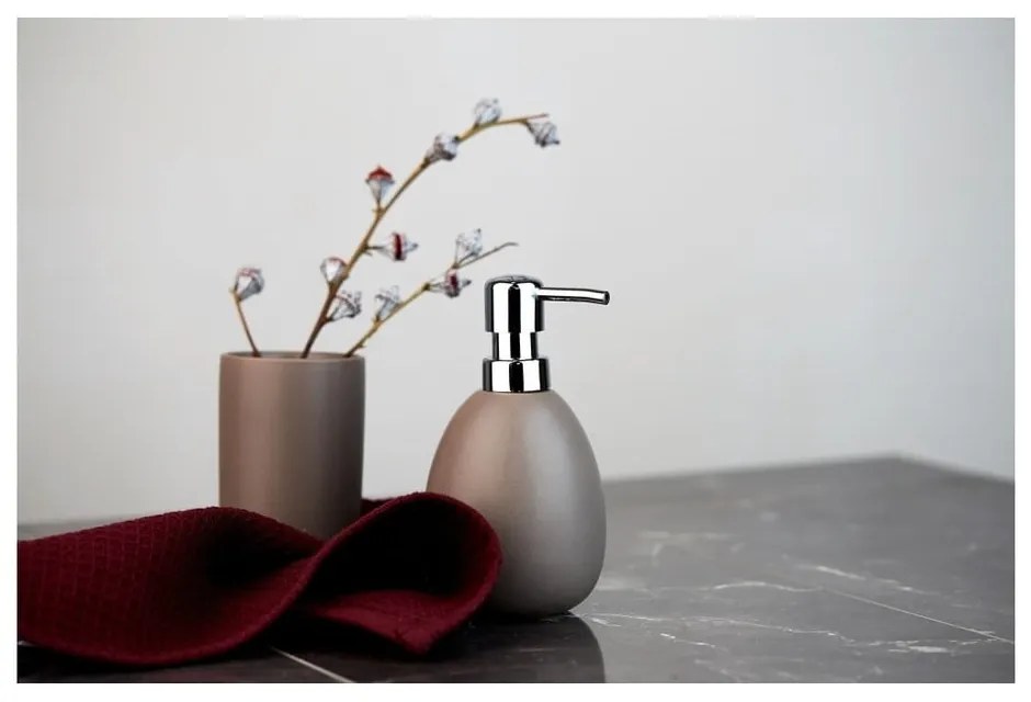 Polaris barna kerámia fogkefetartó pohár - Wenko