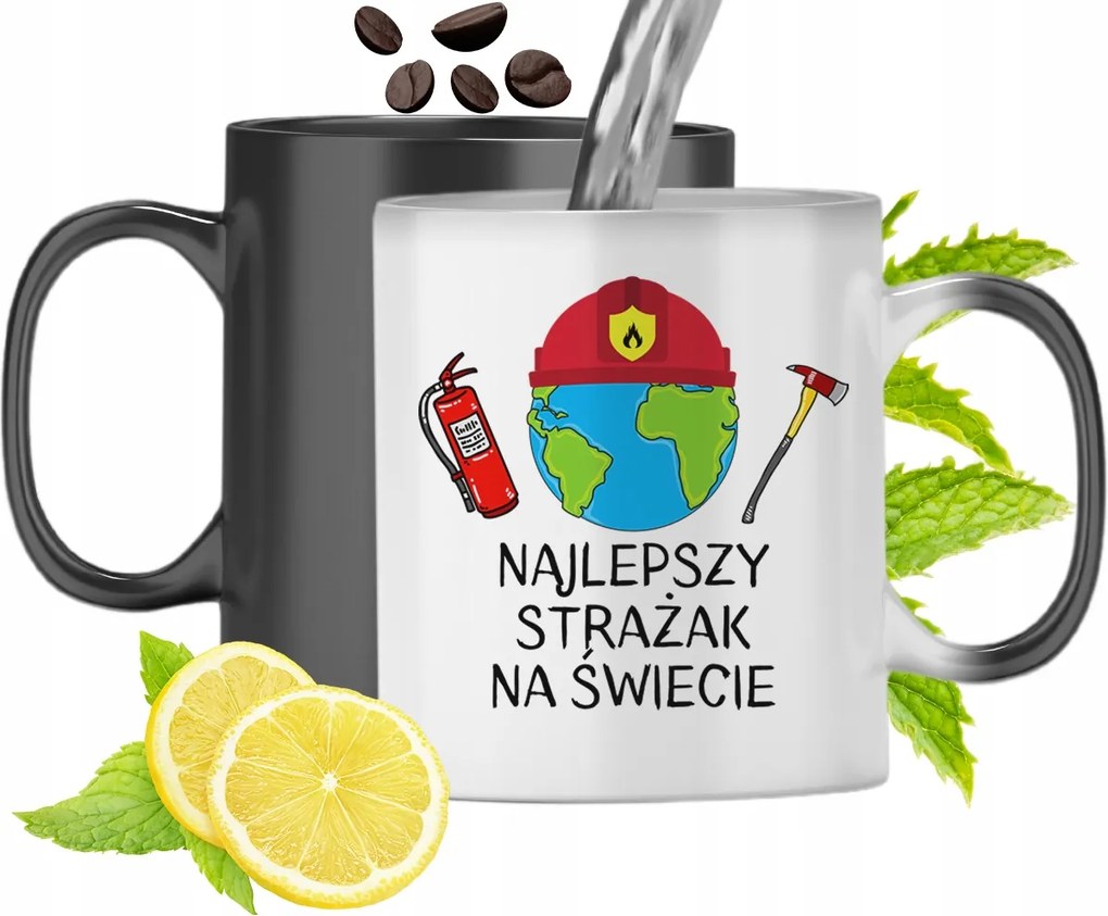 Mágikus Bögre Tűzoltóknak Színváltós Nyomtatott Fényképpel