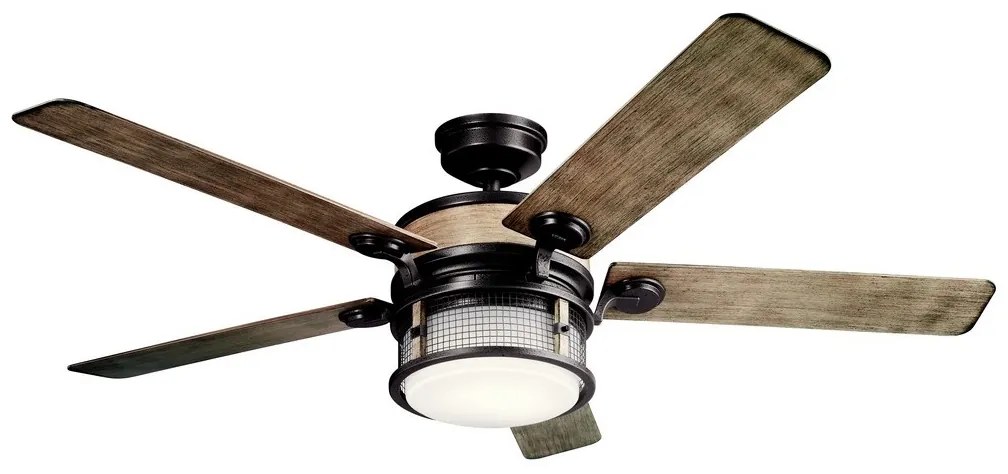 Kichler KLF-AHRENDALE-60-AVI-LED Dimmelhető mennyezeti ventilátor 10W/230V IP44 + távirányító