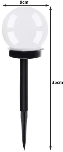Gardlov Szolár kerti lámpák - gömbök - 6 db