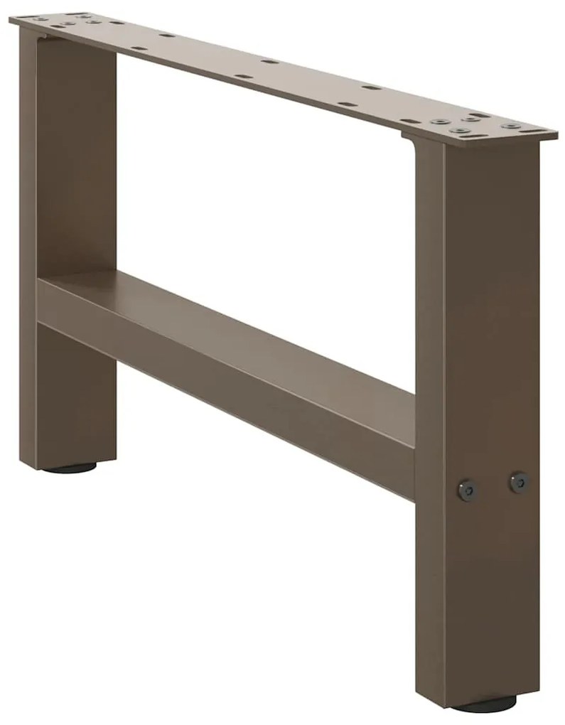 2 db natúr acél dohányzóasztal láb 70 x (30-31) cm acél