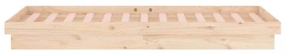 Small Single tömör fa LED-es ágykeret 75 x 190 cm