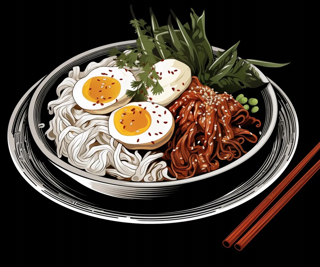 Poszter 60x50cm Ramen a művészetben