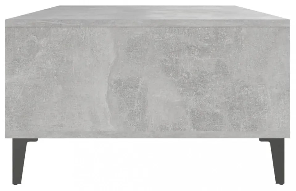 betonszürke szerelt fa dohányzóasztal 103,5 x 60 x 35 cm