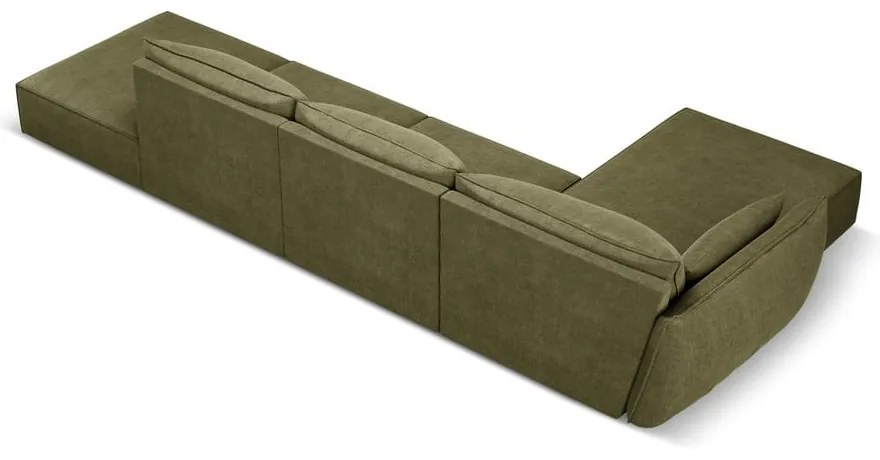 Zöld sarokkanapé (bal oldali) Vanda – Mazzini Sofas