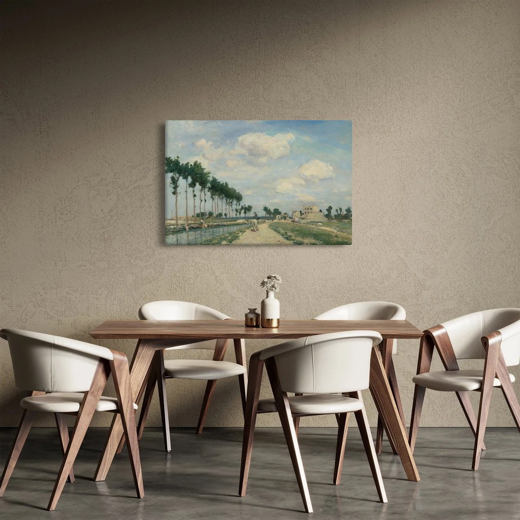 Kép - Johan Barthold Jongkind, The Towpath, reprodukciók (90x60 cm)