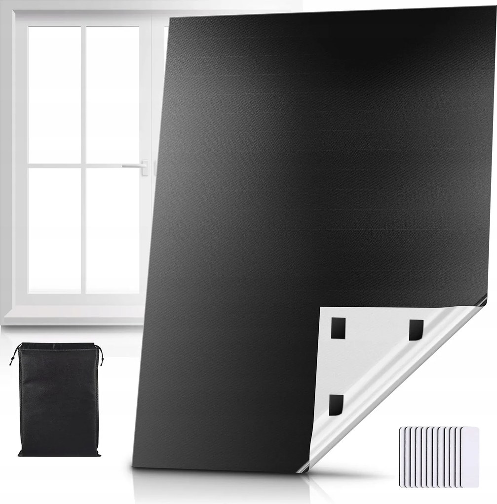 Sötétítő Roló Fúrás Nélkül 2M*1.45M,SÖTÉTÍTŐ Fólia Ablakokhoz