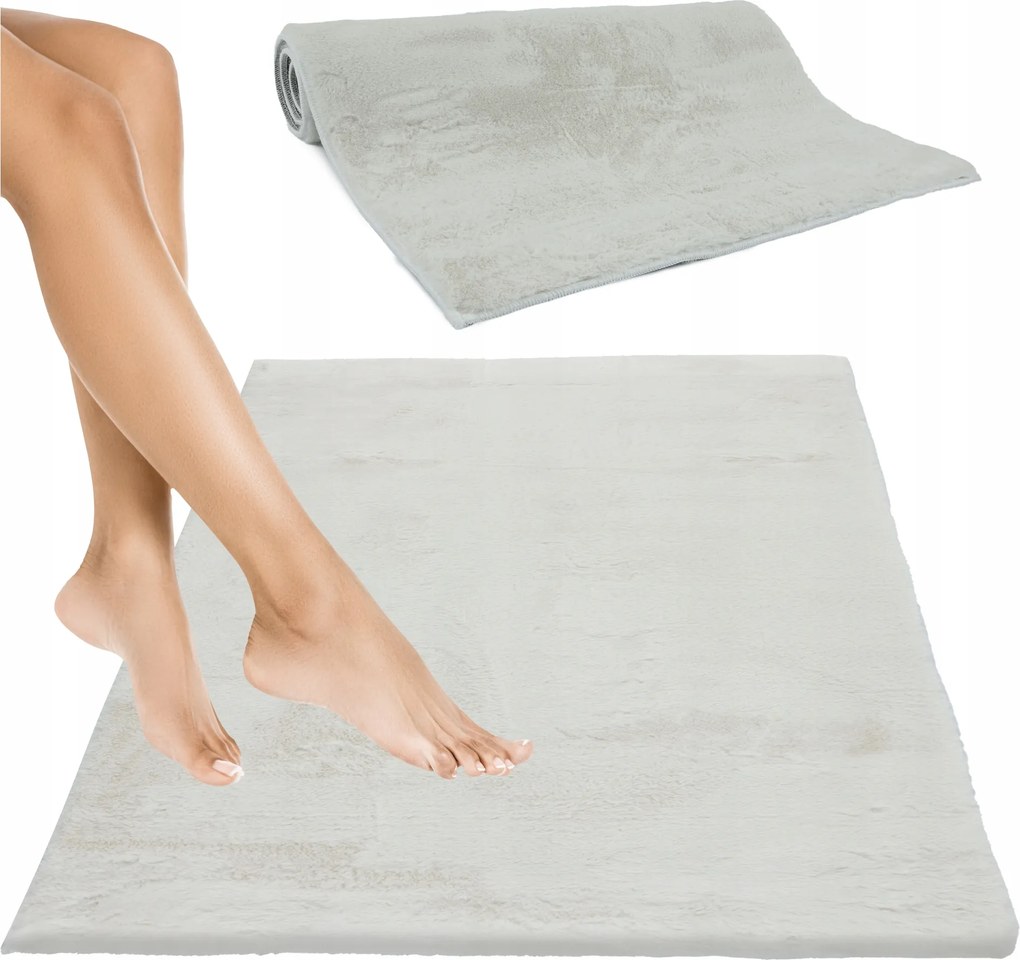 Fürdőszobaszőnyeg Csúszásgátló Puha Kellemes Szőrmés Elegáns 50x80cm