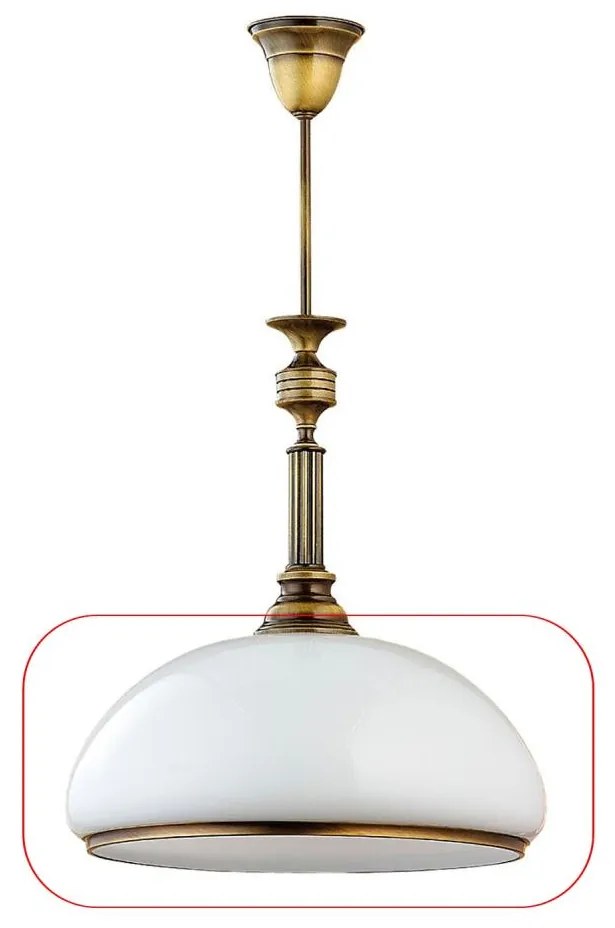 Jupiter - Univerzális csereüveg ZEUS E27 átm. 37 cm fehér