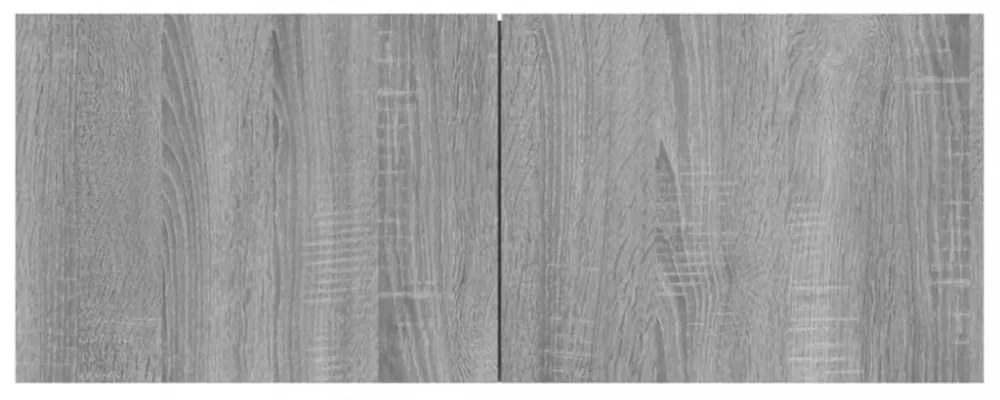 2 db szürke sonoma színű szerelt fa TV-szekrény 80 x 30 x 30 cm
