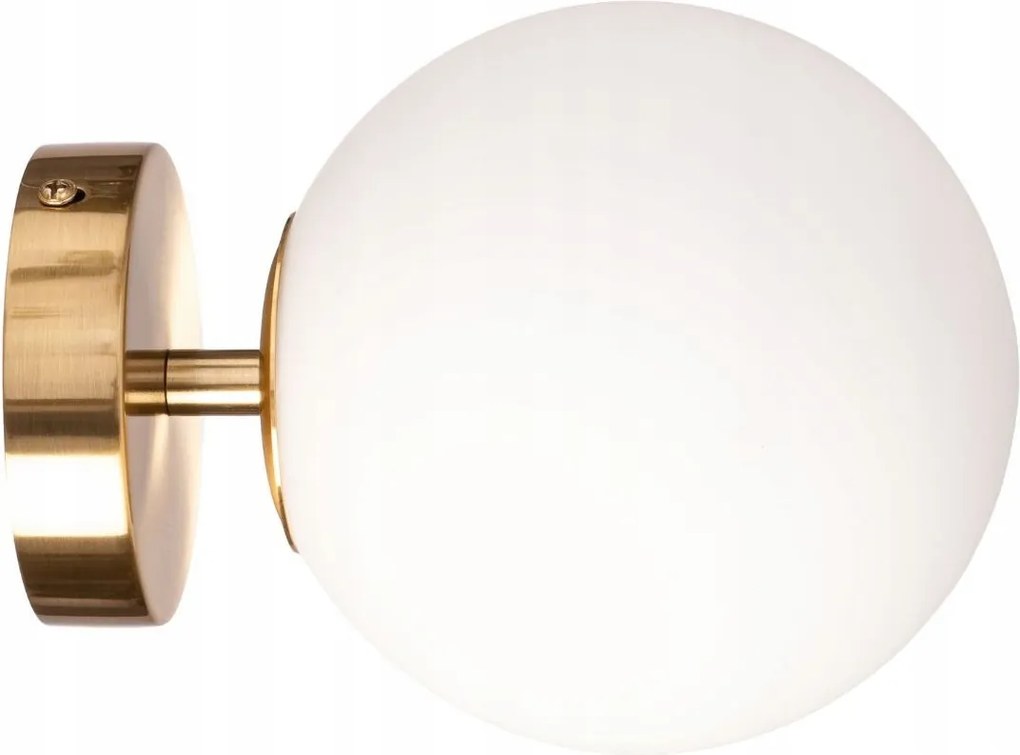Fali lámpa Milano gold szimpla tejgömb EW1in1 arany