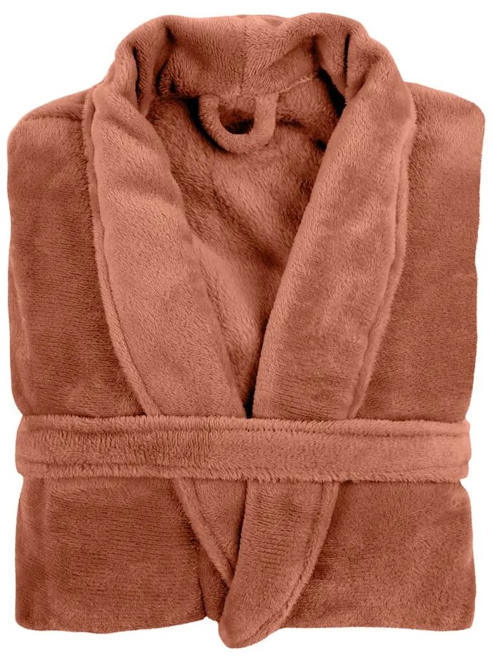 Cozy barna plüss fürdőköpeny, L/XL - Tiseco Home Studio