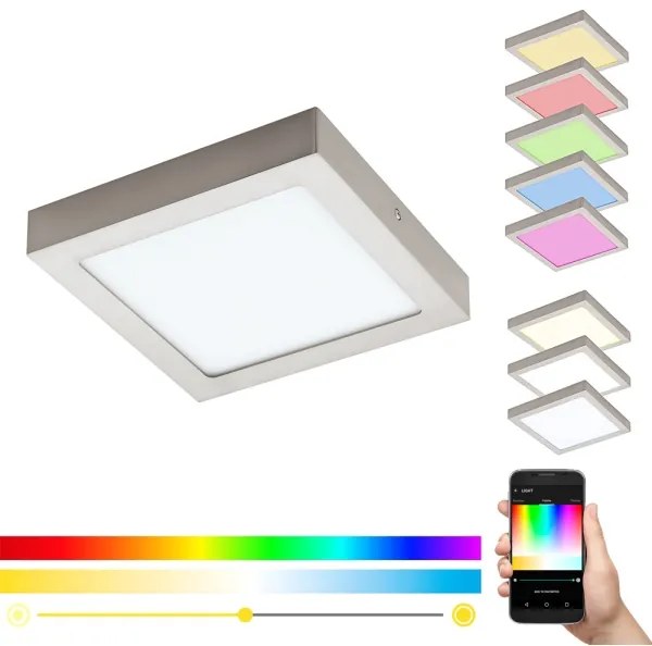 Eglo 96679 - LED RGBW dimmelhető mennyezeti lámpatest FUEVA-C LED/15,6W/230V BT