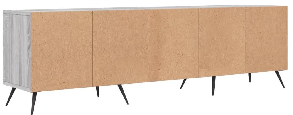 szürke sonoma színű szerelt fa TV-szekrény 150x30x44,5 cm