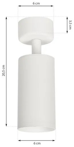 Spotlámpa MICA 1xGU10/25W/230V