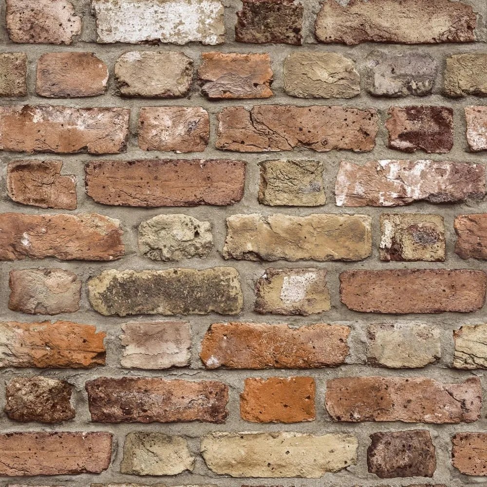 Fali tapéta piros tégla régi fal Facade FC2502 WL2202 Grandeco