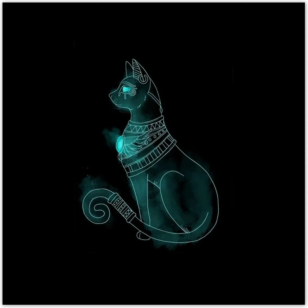 Poszterek 30x30 Egyiptomi doromboló cica