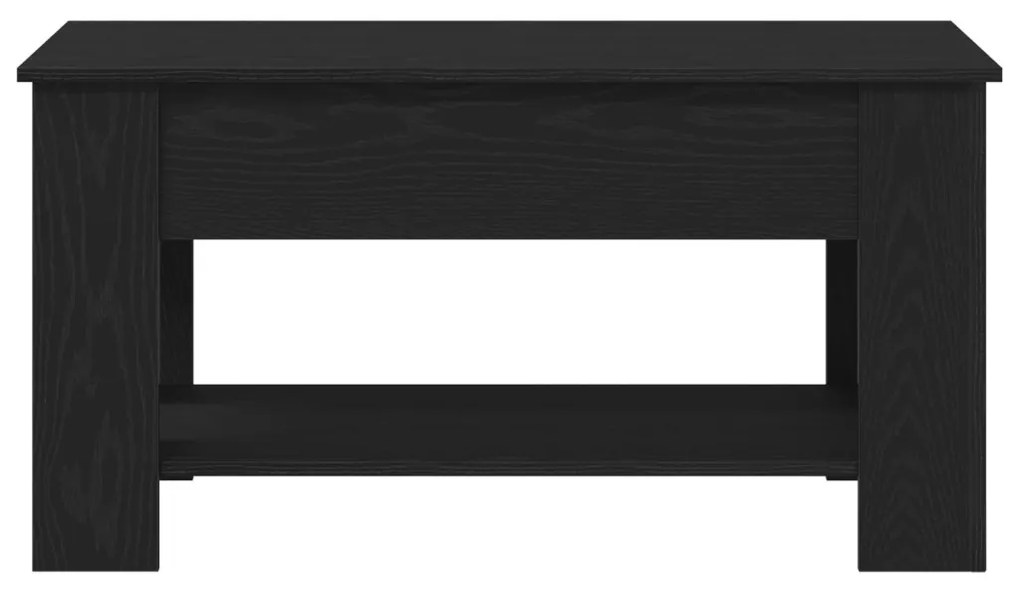 Fekete Tölgy Kávézóasztal - 101x49x52 cm Műanyagból készült
