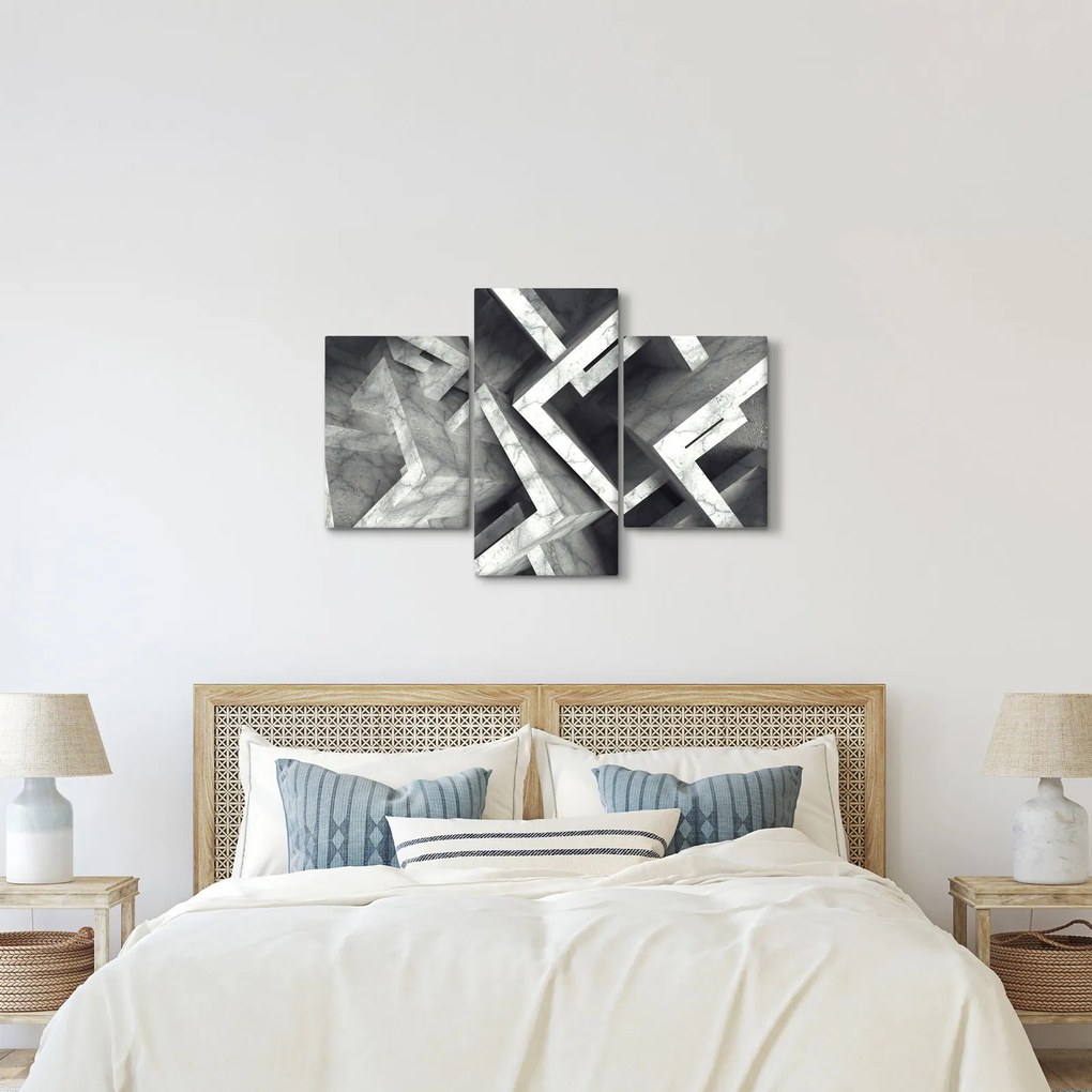 Absztrakt kép kocka (90x60 cm)