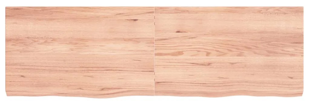 világosbarna kezelt tömör tölgyfa asztallap 160x50x(2-6) cm