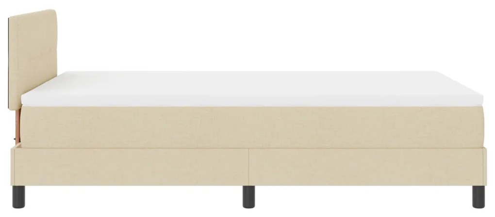 Boxspring Ágy matraccal Krém 120x200 cm Szövet