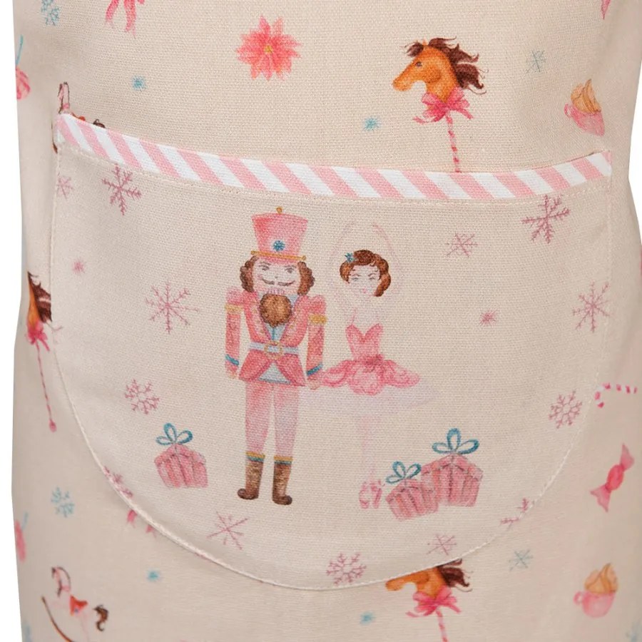 Pastel Nutcracker gyerek kötény 48x56cm,100% pamut