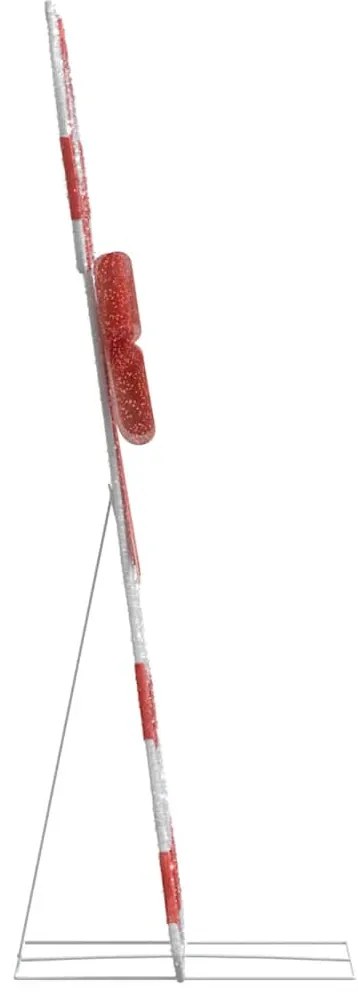 meleg fehér karácsonyi dekoráció Candy Cane 50 LED