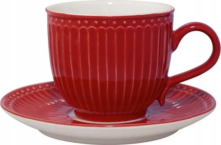 Alice Red Green Gate teáscsésze, 250 ml