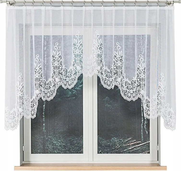 Berenika Jacquard készfüggöny, alul kivágással 300x120 cm