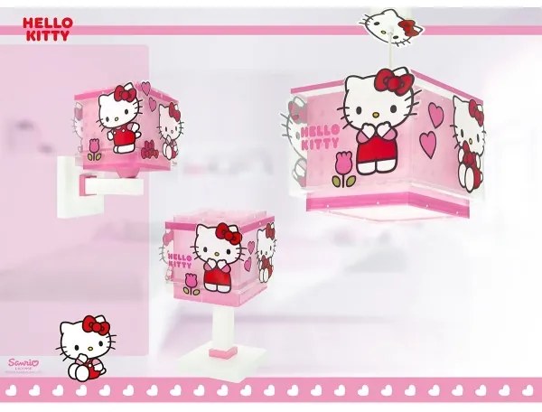 Dalber 73269 - Gyermek fali lámpa HELLO KITTY 1xE27/15W/230V rózsaszín