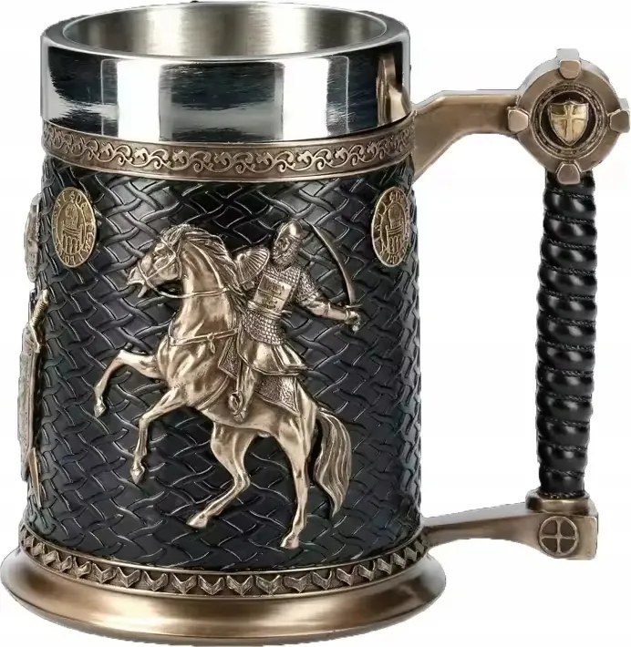 Epikus Bögre Keresztes Hadjárat Rozsdamentes Acél 550 ML Larp Rpg