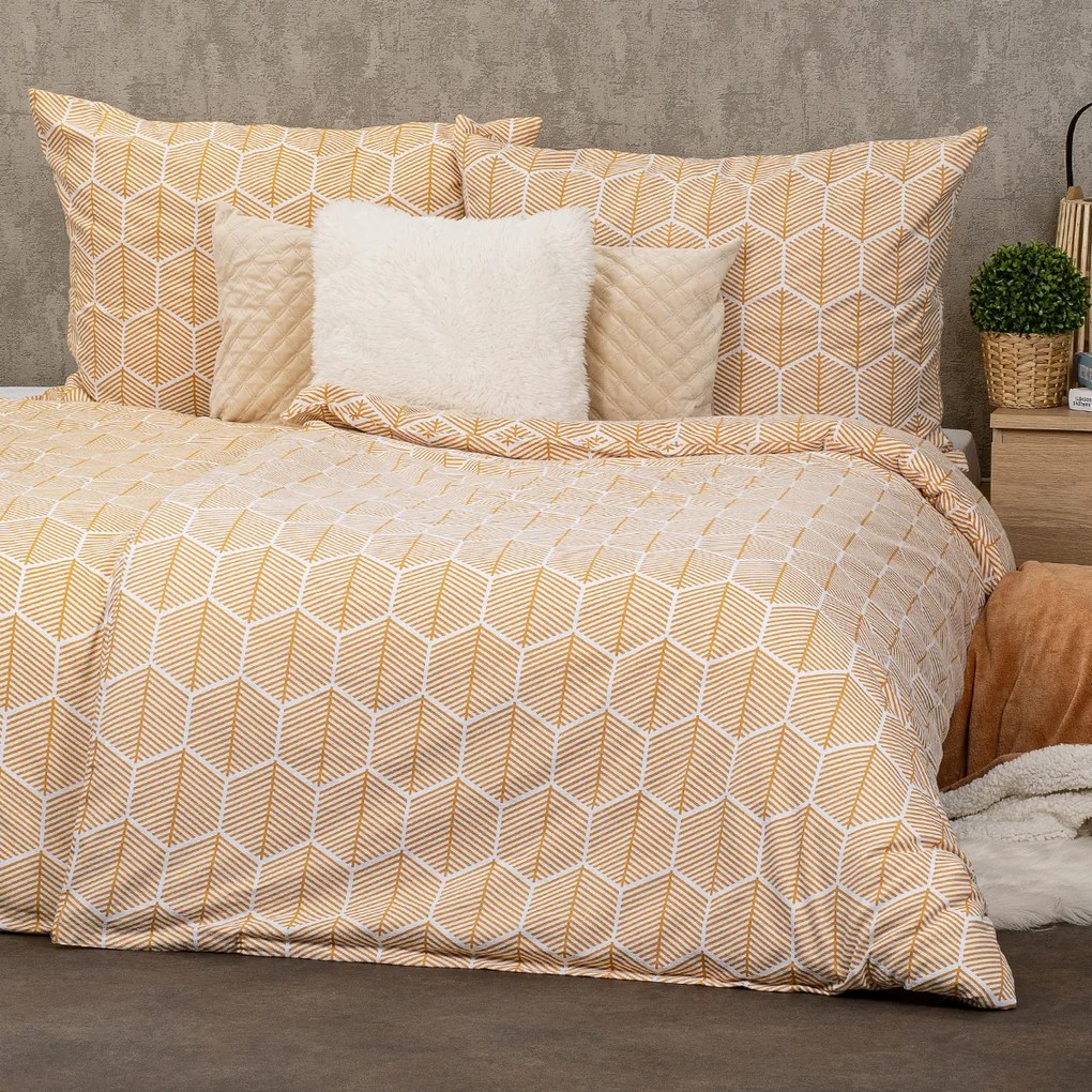 4Home Honey flanel ágyneműhuzat, 140 x 220 cm, 70 x 90 cm, 140 x 220 cm, 70 x 90 cm