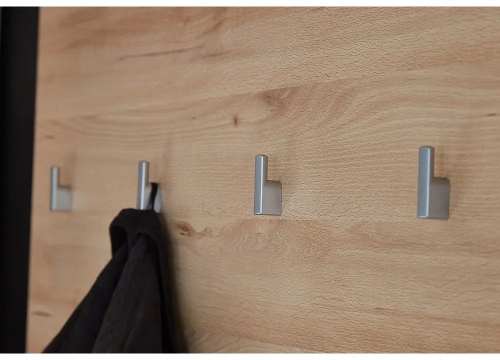 Natúr színű fogas panel bükkfa dekorral Lissabon – Germania