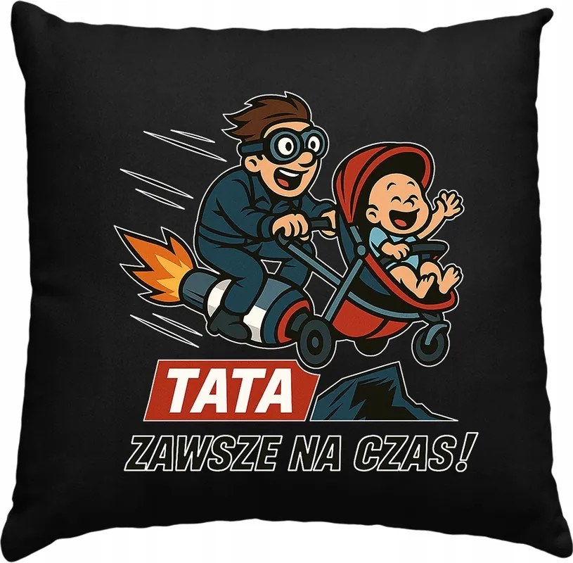 Párna Apának Apa Mindig Időben Apának Fekete