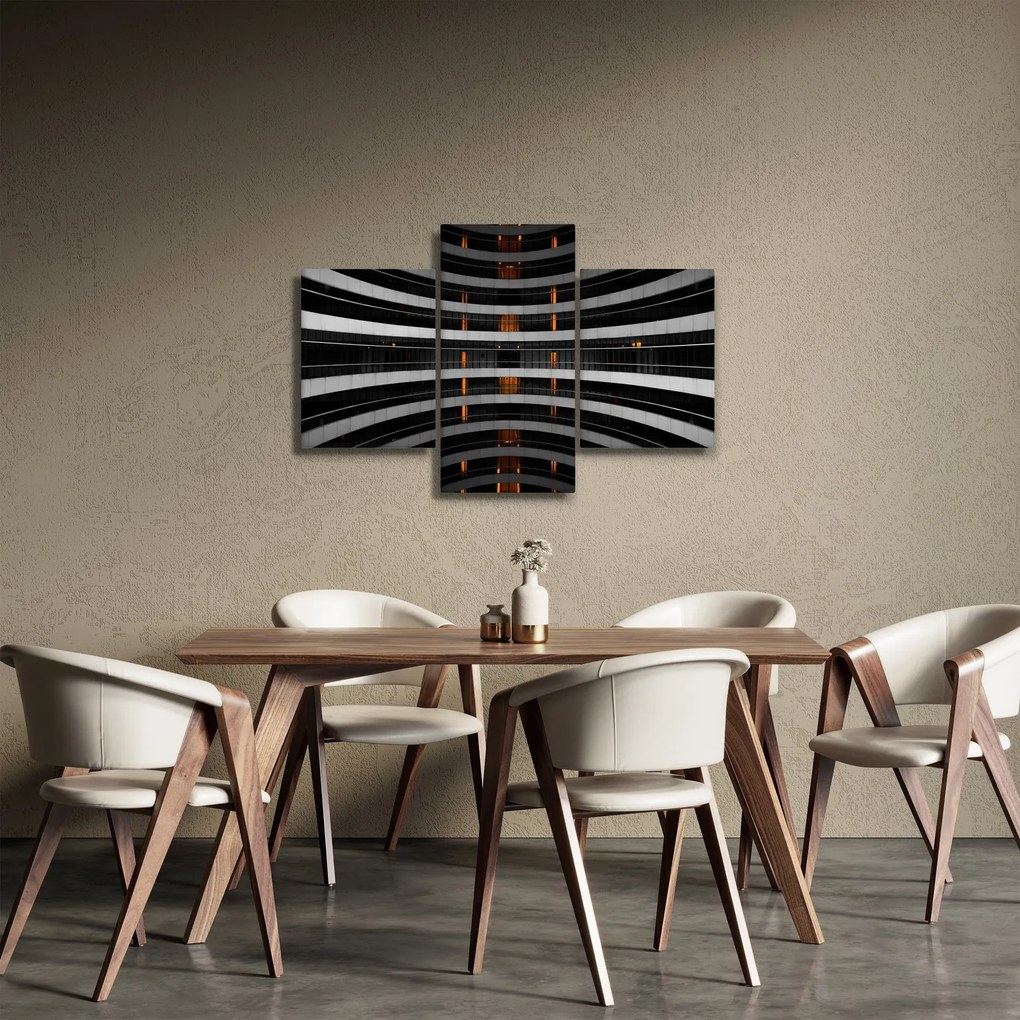 Absztrakt kép - épület (90x60 cm)